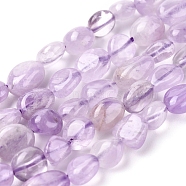 Natural Amethyst Beads Strands, Tumbled Stone, Nuggets, 5.5~10.5x5.5~7x2.5~6.5mm, Hole: 0.8mm, about 54pcs/strand, 15.94 inch(40.5cm)(G-L478-51)