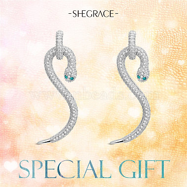 SHEGRACE Brass Stud Earrings(JE801A)-6
