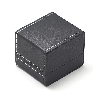 Plastic Imitation Leather Ring Boxes(OBOX-Q014-25)-2