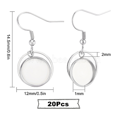 20Pcs 304 Stainless Steel Earring Hooks(STAS-SC0003-87)-2