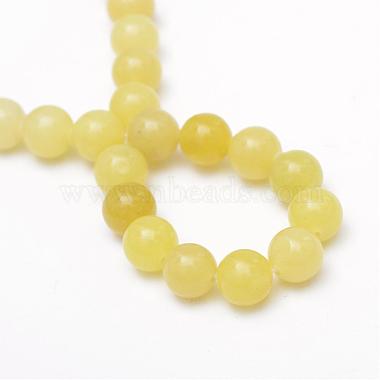 Round Dyed Natural Topaz Jade Bead Strands(G-R345-6mm-10)-3