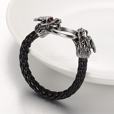 Imitation Leather Cord Men's Bracelets(BJEW-JL051)-3