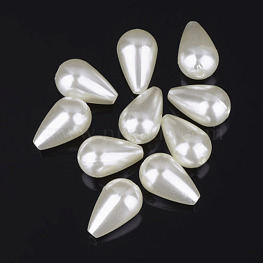 15mm Ivory Drop Acrylic Beads