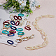 Superfindings anneaux de liaison en plastique imitation pierre précieuse acrylique et ccb(OACR-FH0001-045)-3