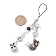 2Pcs Acrylic Gemtone Plastic Phone Hand Strap Chains(HJEW-JM03025-01)-4