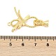 Brass Micro Pave Clear Cubic Zirconia Fold Over Clasps(KK-M311-10G)-3