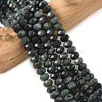 Natural Kambaba Jasper Bead Strands, Faceted, Rondelle, 5.5~6.5x4.5mm, Hole: 1mm, about 91~94pcs/strand, 15.35''(39cm)~15.43''(39.2cm)(G-D344-A06)