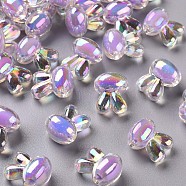 Transparent Acrylic Beads, Bead in Bead, AB Color, Rabbit, Lilac, 15.5x12x9.5mm, Hole: 2mm, about 480pcs/500g(TACR-S152-05B-SS2114)