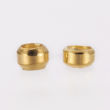 Brass Crimp Beads(E002-G-NR)-2