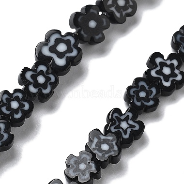 hilos hechos a mano millefiori lampwork beads(LAMP-F035-09H)-1