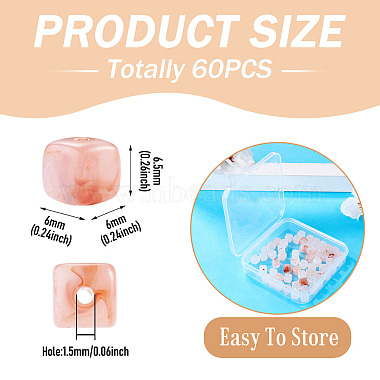 60pcs perles acryliques transparentes(OACR-TA0004-88C)-4