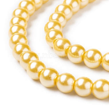Eco-Friendly Grade A Glass Pearl Beads(HY-J002-6mm-HX055)-4