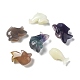 Natural Mix Gemstone Dolphin Healing  Figurines(DJEW-Z005-02)-1