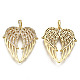 Brass Micro Pave Clear Cubic Zirconia Pendants(ZIRC-S067-056-NF)-2