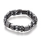 Magnetic Synthetic Hematite Stretch Bracelets(BJEW-O179-05)-1