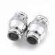 304 Stainless Steel Magnetic Clasps with Glue-in Ends(STAS-D242-19P)-1