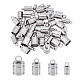 48Pcs 4 Style 201 Stainless Steel Cord Ends(STAS-UN0030-98)-1