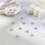 16Pcs 304 Stainless Steel Charms, Bee, Stainless Steel Color, 12.5x14x1mm, Hole: 1.5mm(STAS-LP0003-35)