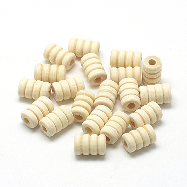 14mm Cornsilk Column Wood Beads