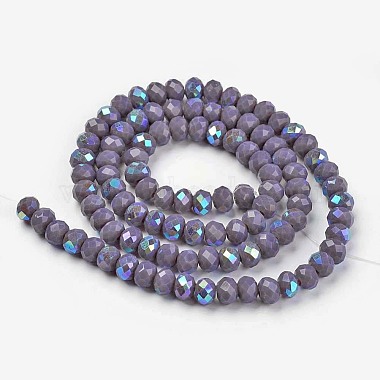 Electroplate Opaque Solid Color Glass Beads Strands(EGLA-A034-P6mm-L10)-2