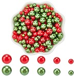 Imitation Pearl Acrylic Beads, No Hole, Round, Mixed Color, 2.5~8mm, 100pcs/color(OACR-SC0001-61C)