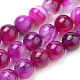 Natural Striped Agate/Banded Agate Beads Strands(G-S259-04-8mm)-3