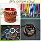1 Roll Round Braided Cowhide Cords(WL-CY0001-01B)-5