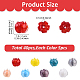40St&uuml;ck 8 Farben handgefertigte Lampwork-Perlen(LAMP-YW0001-86)-2