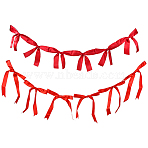 2 Styles Cloth Bowknot Banners, for Party Festivals Home Decorations, Red, 1480~1780mm(AJEW-SP0002-70A)