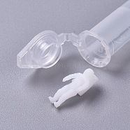 DIY Crystal Epoxy Resin Material Filling, Spaceman, for Jewelry Making Crafts, with Transparent Disposable Resin Tube, White, Tube: 41.5x19.5x13mm, 16x7.5x7mm(DIY-WH0152-85B-03)