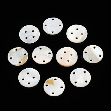 Natural Freshwater Shell Buttons(SHEL-N032-216)-2