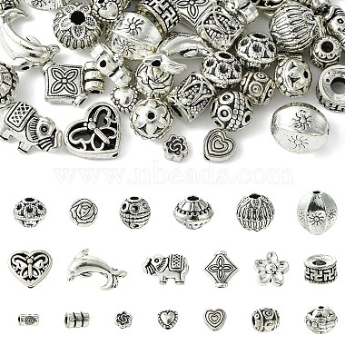 Mixed Shapes Alloy Beads