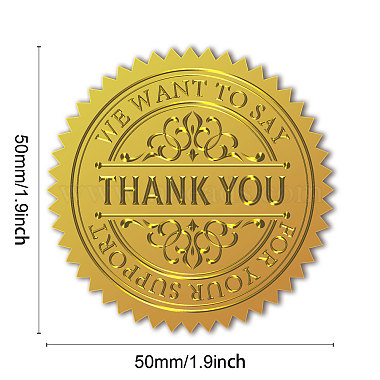 Self Adhesive Gold Foil Embossed Stickers(DIY-WH0211-361)-2