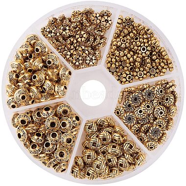 Antique Golden Mixed Shapes Alloy Spacer Beads