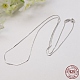 Rhodium Plated 925 Sterling Silver Box chain Necklaces(X-STER-E032-107A)-2