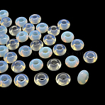 Opalite European Large Hole Beads, Rondelle, 13~14x7~8mm, Hole: 5mm(X-G-Q442-20)