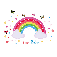 PVC Wall Stickers, for Wall Decoration, Rainbow Pattern, 320x560mm(DIY-WH0228-371)