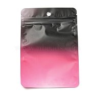 Gradient Color Plastic Zip Lock Bags, Resealable Packaging Bags, Rectangle, Hot Pink, 15x10.5x0.02cm, Unilateral Thickness: 3.1 Mil(0.08mm)(OPP-Q007-02E)