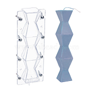 Acrylic Molds, Candle Mold, DIY Candle Accessories, Rhombus, Clear, 19.9x3.8cm(DIY-WH0209-90)
