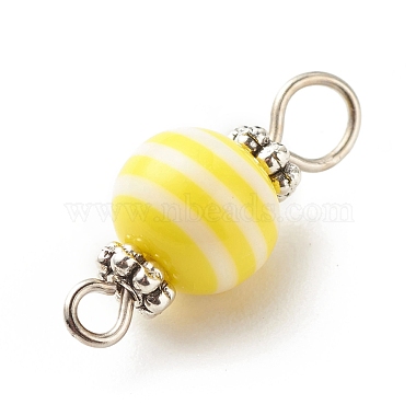 Stripe Resin Connector Charms(PALLOY-JF01797-01)-5