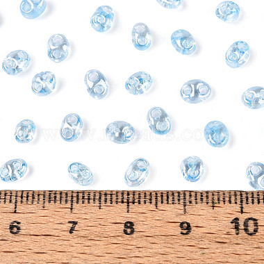 Transparent Colours Luster Glass Seed Beads(SEED-N008-09B)-4