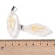 Natural Quartz Crystal Gold Sun Pattern Pendants(G-L524-14P-07)-3