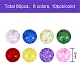80Pcs 8 Colors Transparent Crackle Glass Round Beads Strands(CCG-SZ0001-09)-6