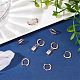 4 Pairs Clear Cubic Zirconia Hoop Earring(EJEW-NB0001-11RG)-5