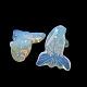 天然および合成宝石の彫刻が施された癒しの金魚の置物(DJEW-D012-08A)-3
