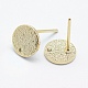 Brass Stud Earring Findings(X-KK-F728-22G-NF)-2