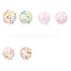 30Pcs 3 Colors Transparent Silicone Focal Beads, Round, Mixed Color, 12mm, 10pcs/color(FIND-TA0008-29)