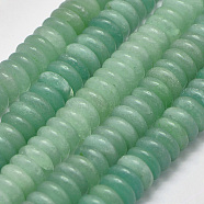 Natural Green Aventurine Heishi Beads Strands, Disc/Flat Round, 6x3mm, Hole: 1mm, about 155pcs/strand, 14.96 inch(G-K208-23-6mm)