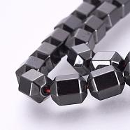 Magnetic Hematite Beads Strands, Synthetic, 8x6x6mm, Hole: 1mm, about 48pcs/strand, 15.7 inch(40cm)(G-P314-06)