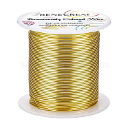 Round Copper Wire, for Wire Wrapped Jewelry Making, Light Gold, 18 Gauge, 1mm, about 98.42 Feet(30m)/roll(CWIR-BC0006-02C-LG)